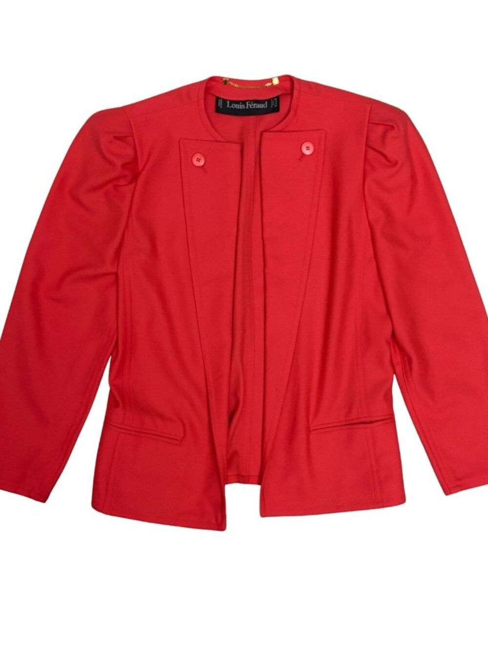 LOUIS FERAUD Wool Vintage 80s Blazer Business Casual Luxury Jacket Women 6/Small